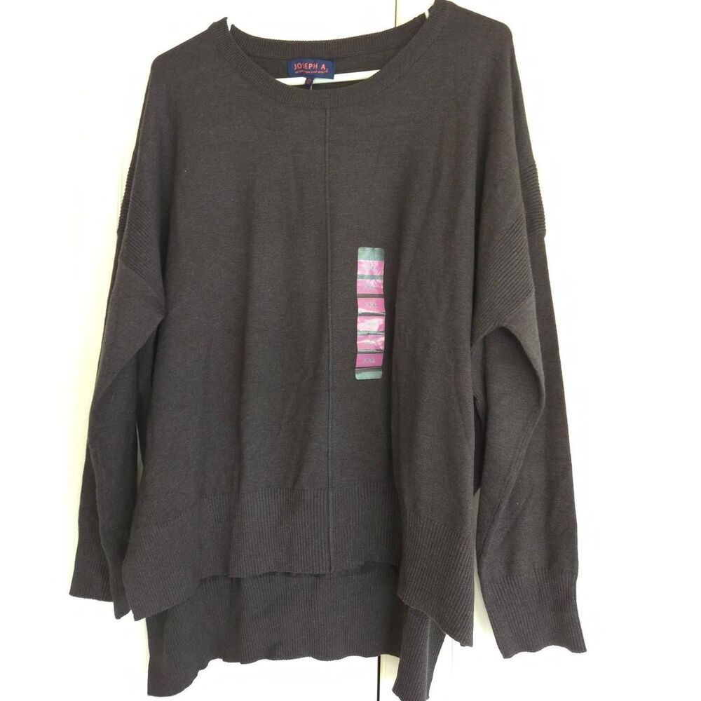 Joseph A Hi Lo Sweater - Gray - Womens XXL - NEW
